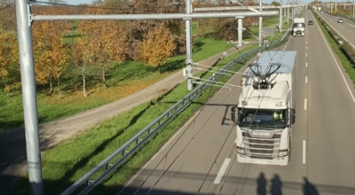 camions électriques poids lourds transport de marchandises autoroute