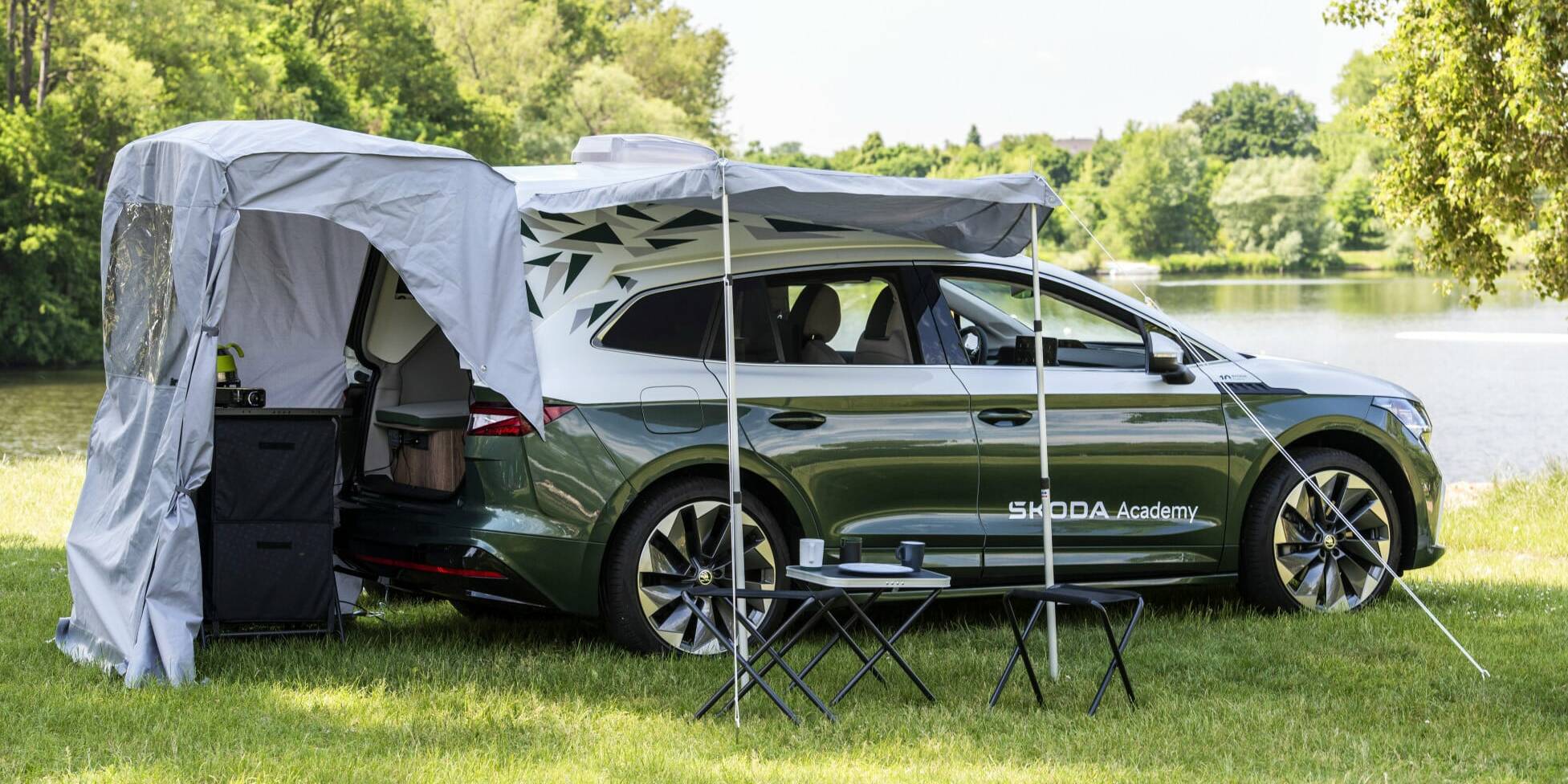 SUV électrique camping-car Skoda Enyaq Skoda Rodiaq