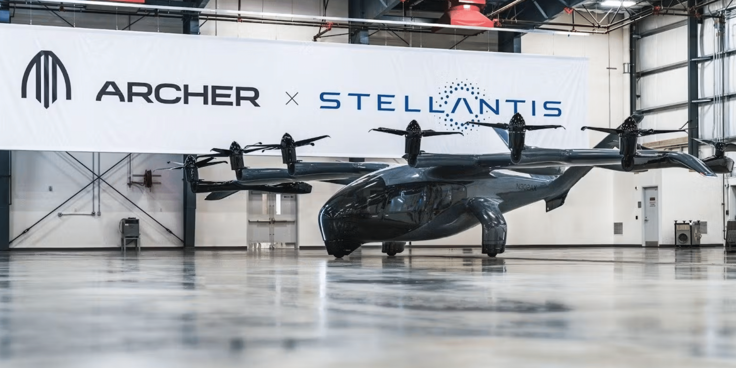 Salon du Bourget 2023 taxi volant Salon International de l'Aéronautique et de l'Espace - SIAE Stellantis Midnight eVTOL