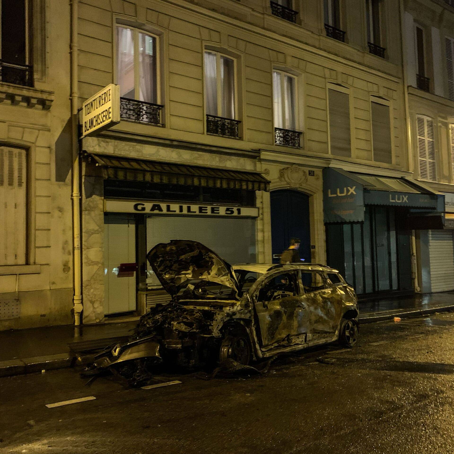 14 juillet voitures brûlées