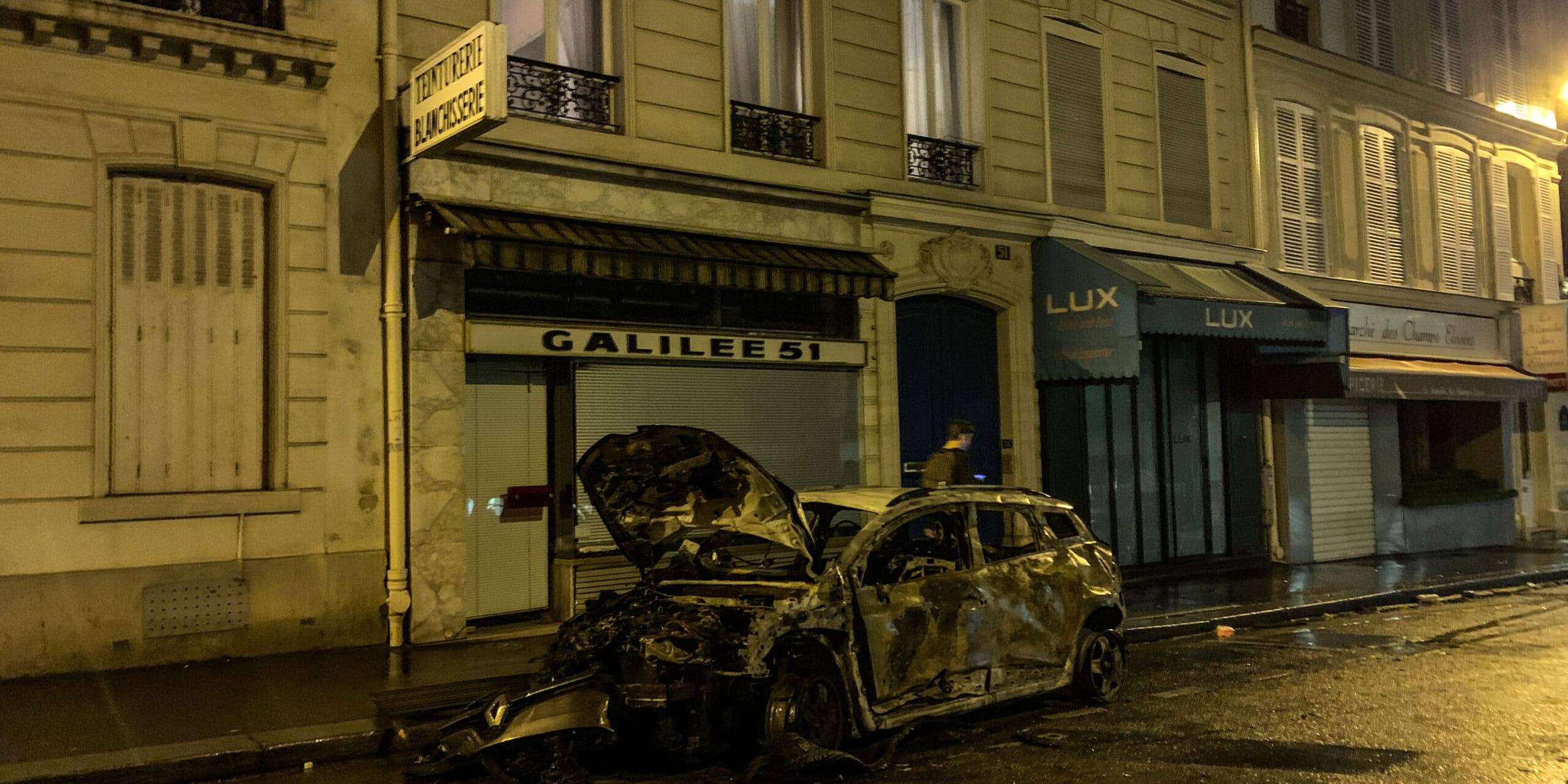 14 juillet voitures brûlées