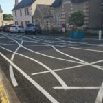 sécurité routière marquage au sol Bauné