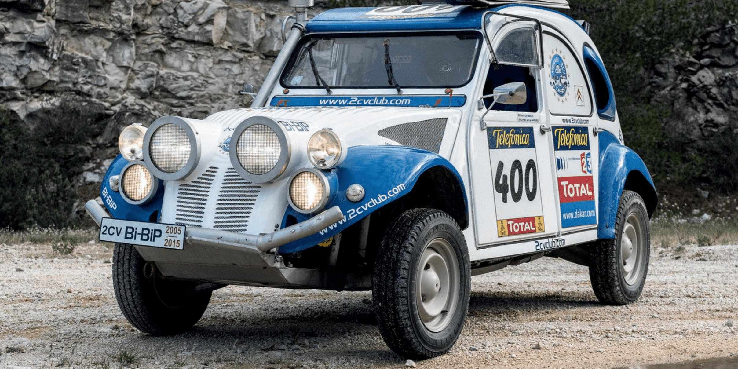 Citroën 2CV Bimoteur Bip Bip Dakar 2005 Deudeuche