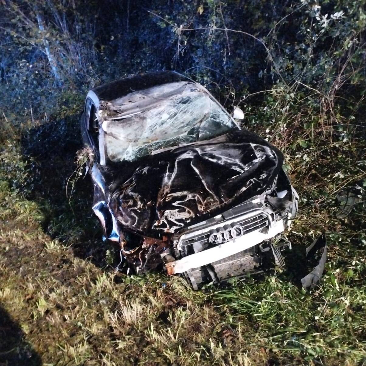 Audi A1 accident A64