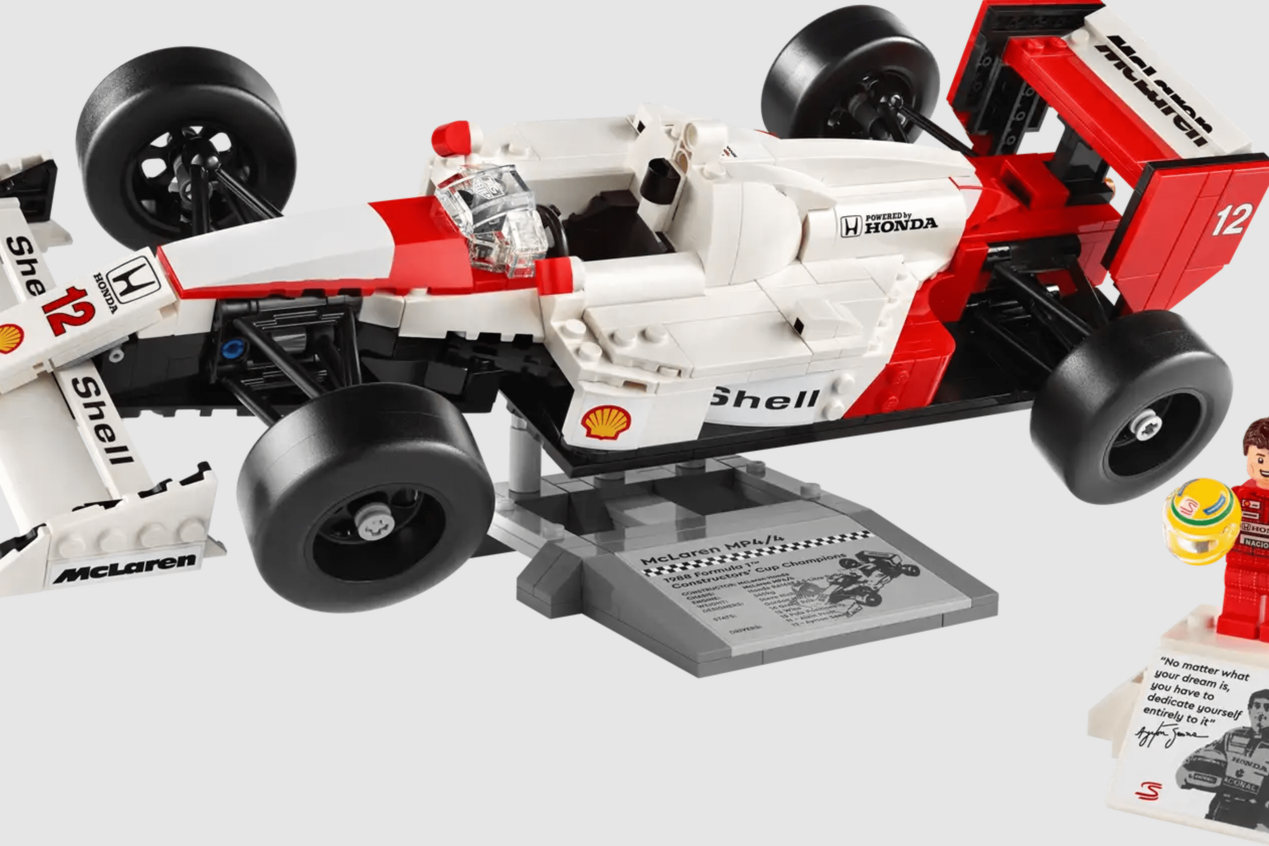 Ayrton Senna LEGO F1 McLaren MP4/4