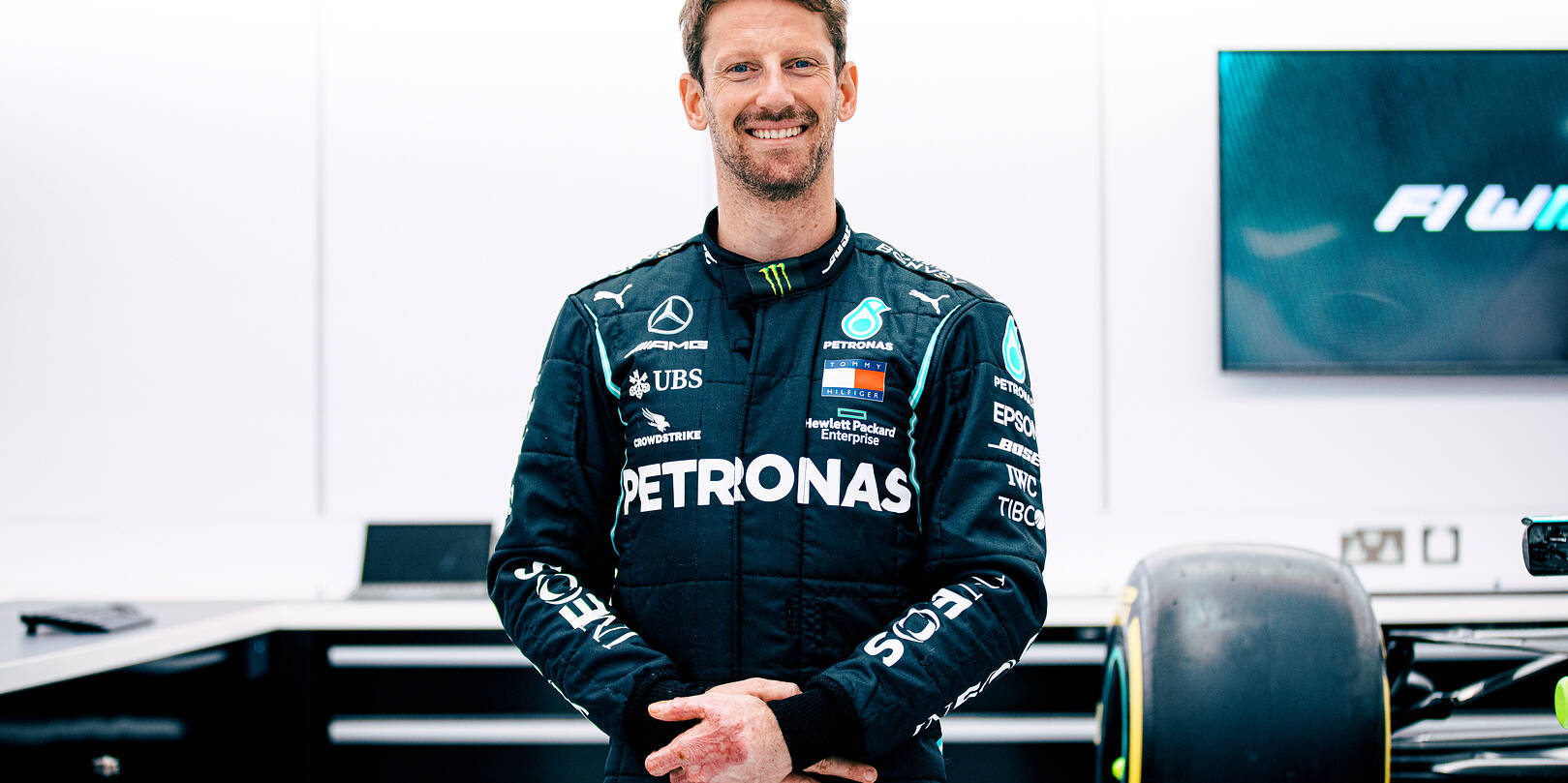 Romain Grosjean poisson d'avril F1