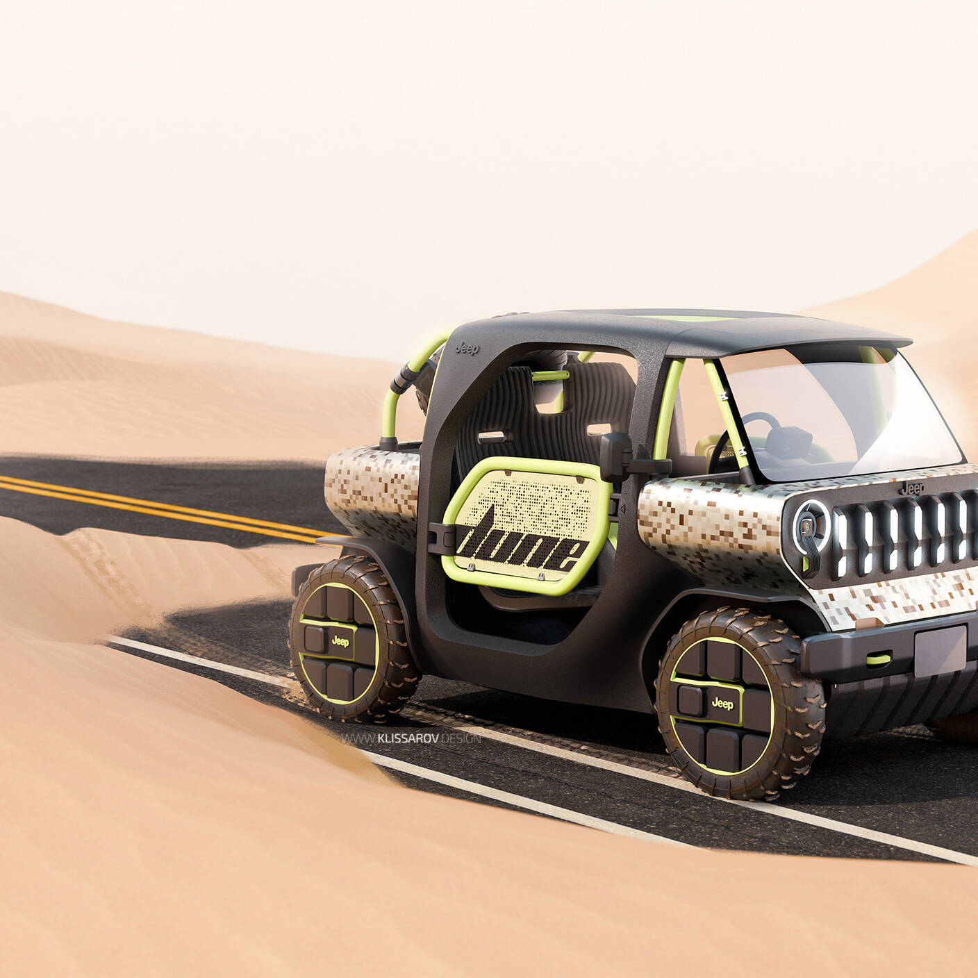 Jeep Dune Citroën My Ami Buggy quadricycle 100% électrique