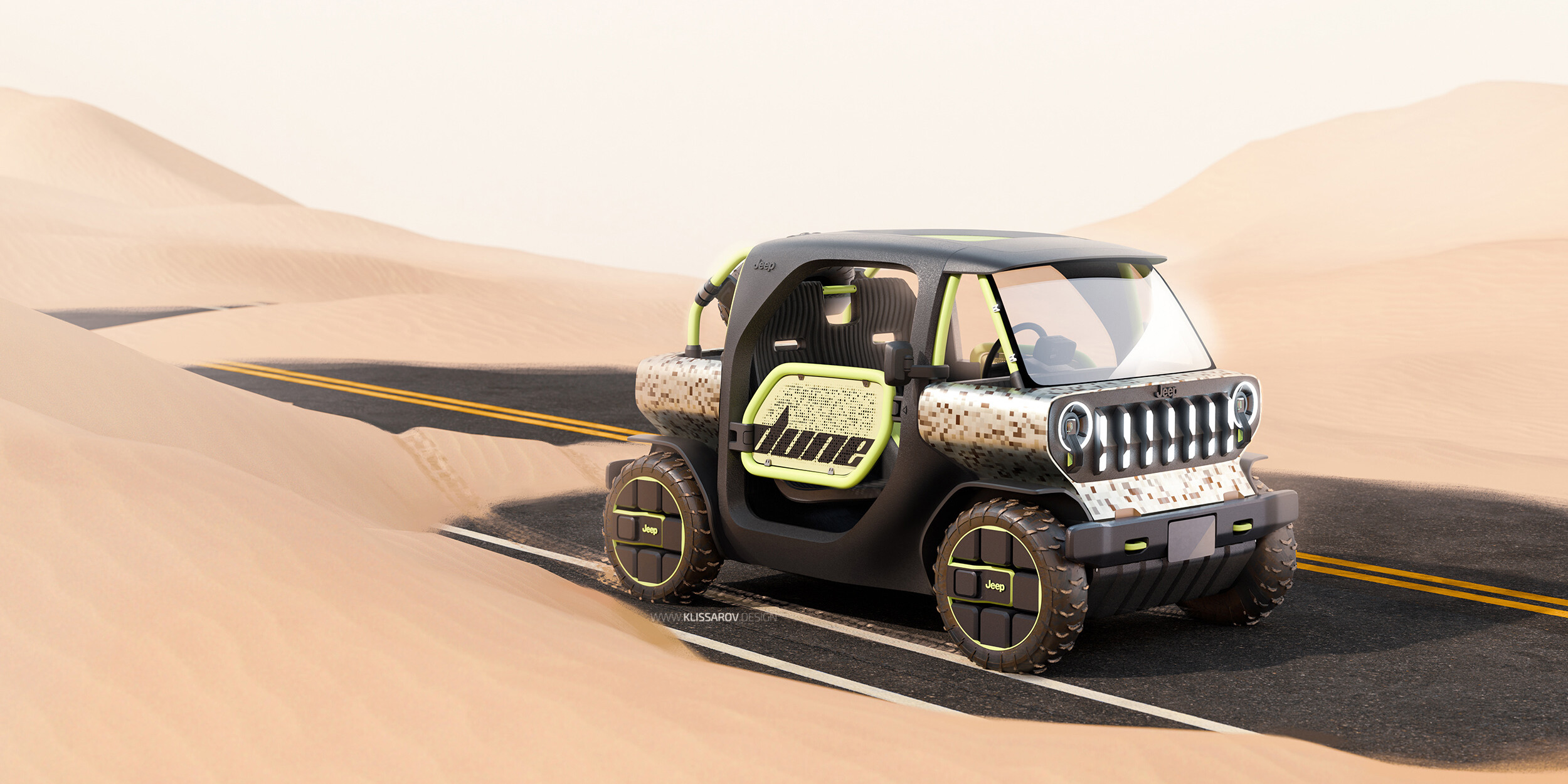 Jeep Dune Citroën My Ami Buggy quadricycle 100% électrique