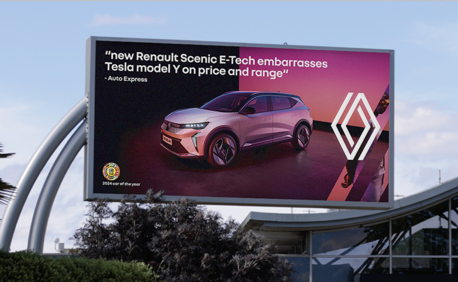Montre Publicitaire Renault Scénic - Marque Avronel, Occasion Avec Rayures