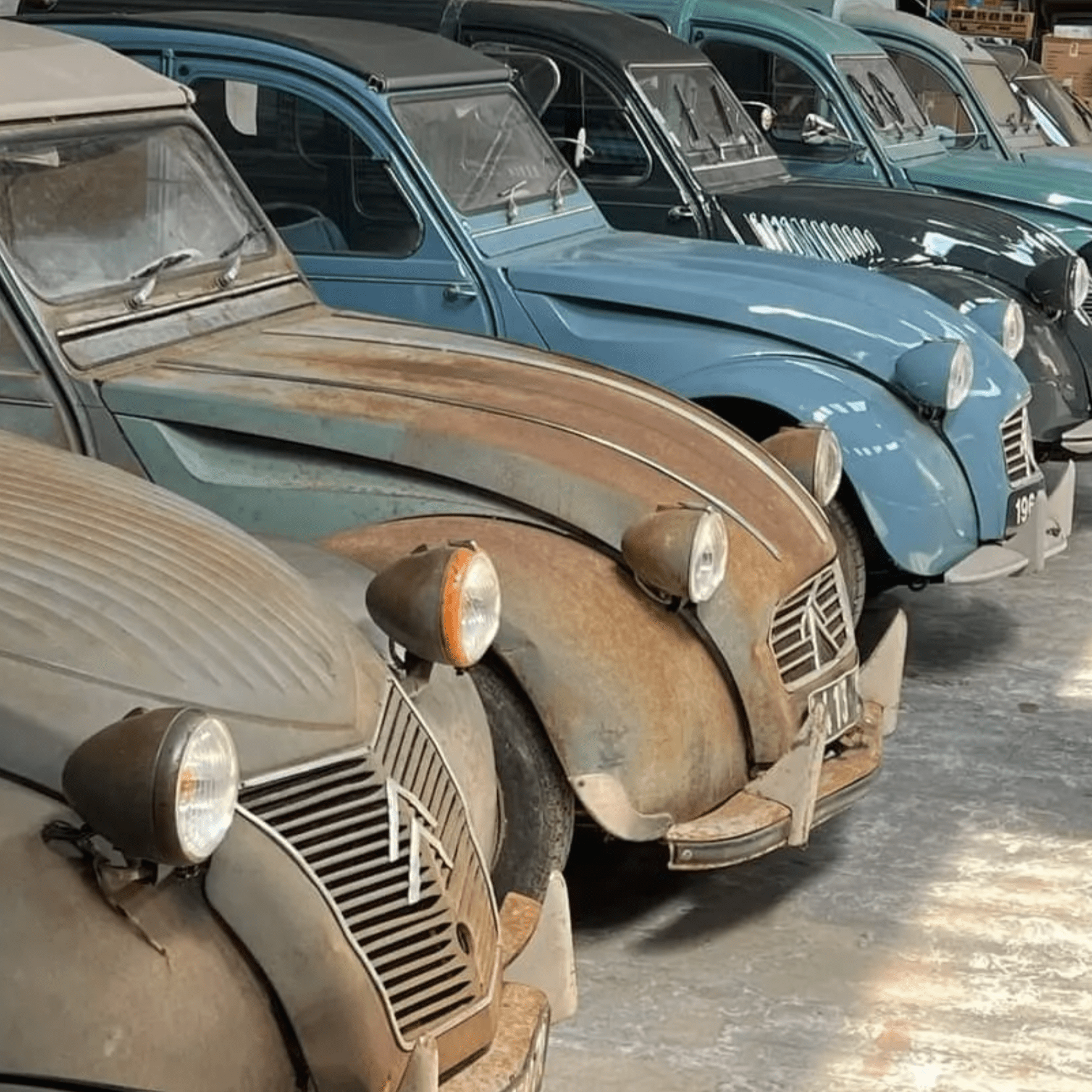 sortie de grange vente aux enchères Citroën 2CV Citroën Type H
