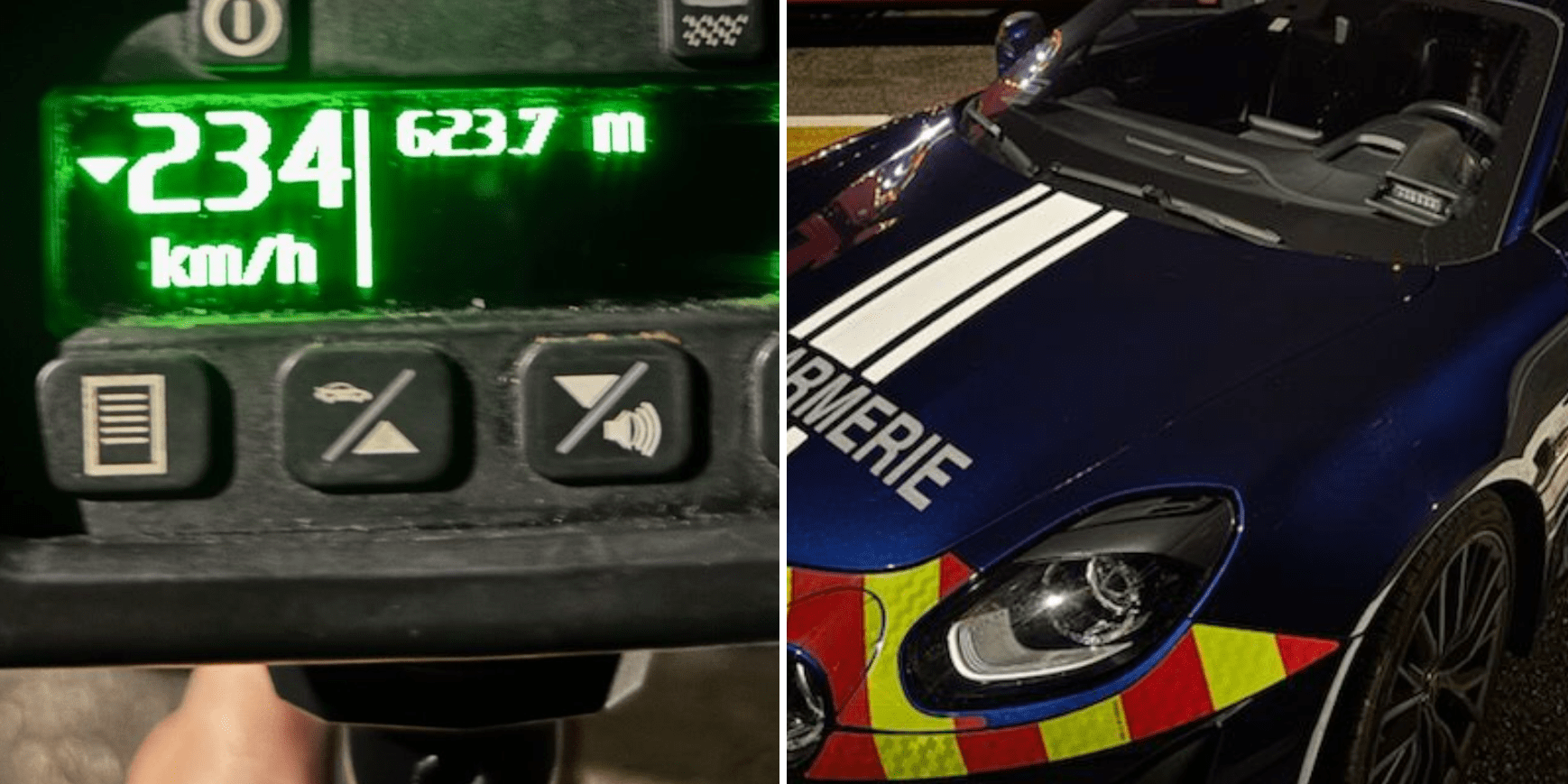 Alpine A110 gendarmerie nationale grand excès de vitesse