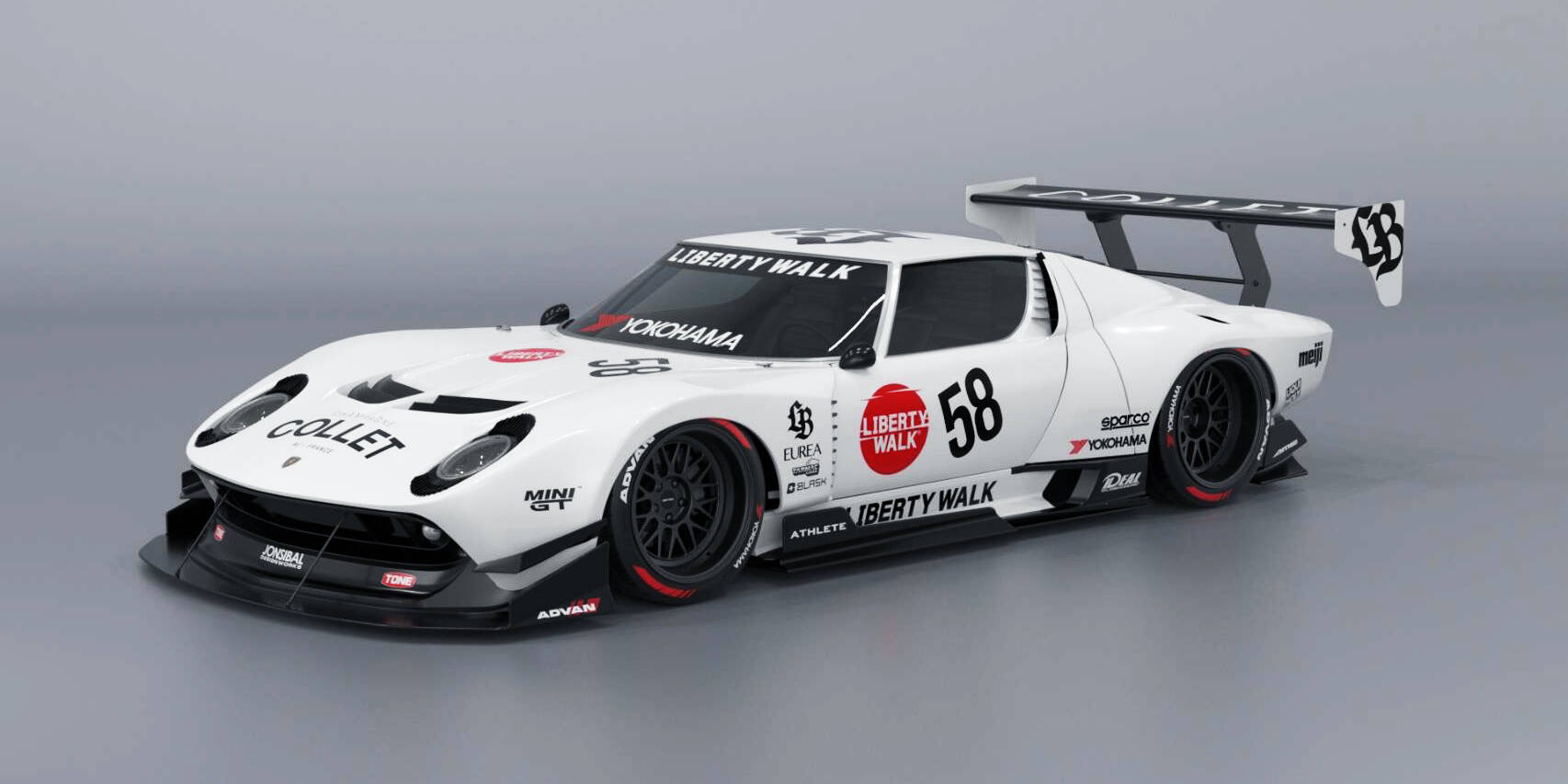 tuning Liberty Walk Lamborghini Miura LB-Silhouette WORKS GT Lamborghini Miura Tokyo Auto Salon 2025