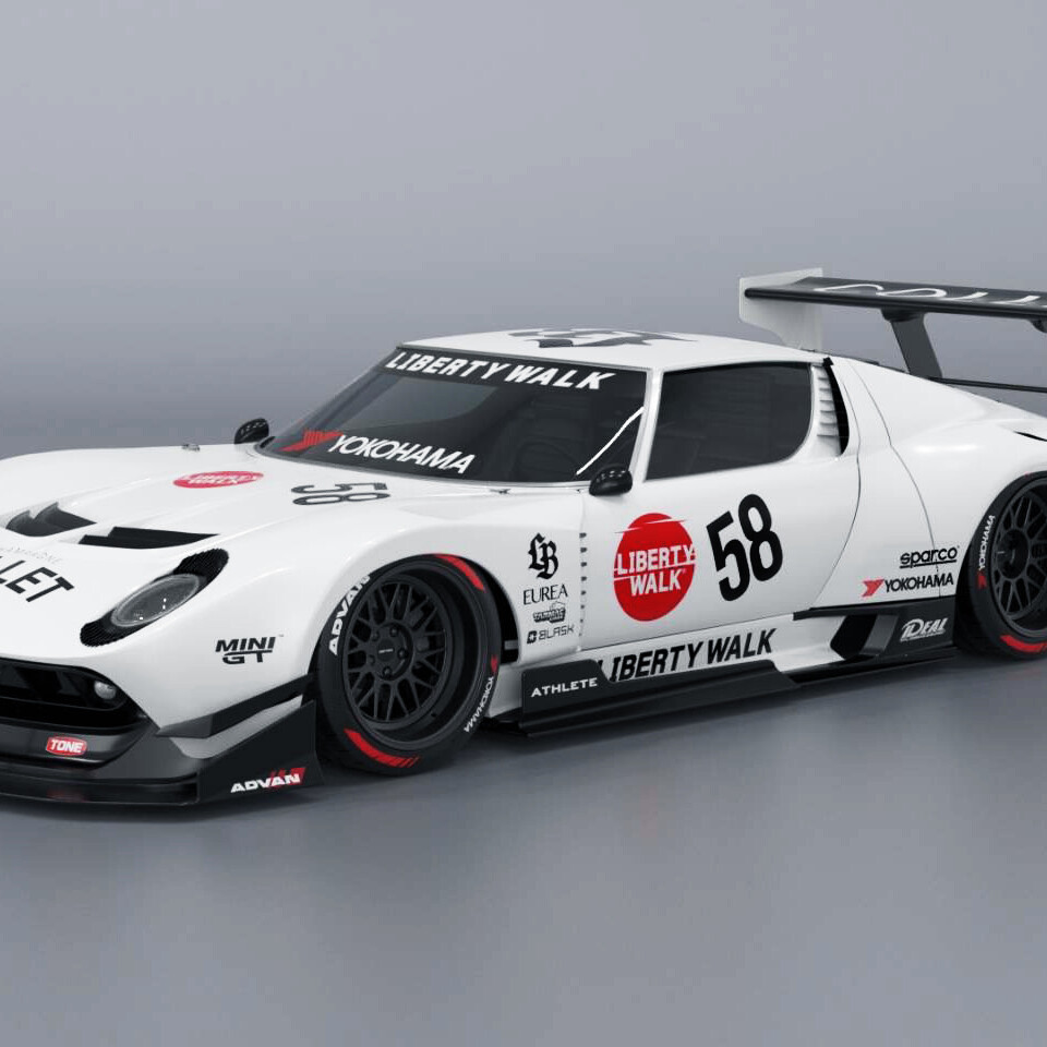 tuning Liberty Walk Lamborghini Miura LB-Silhouette WORKS GT Lamborghini Miura Tokyo Auto Salon 2025