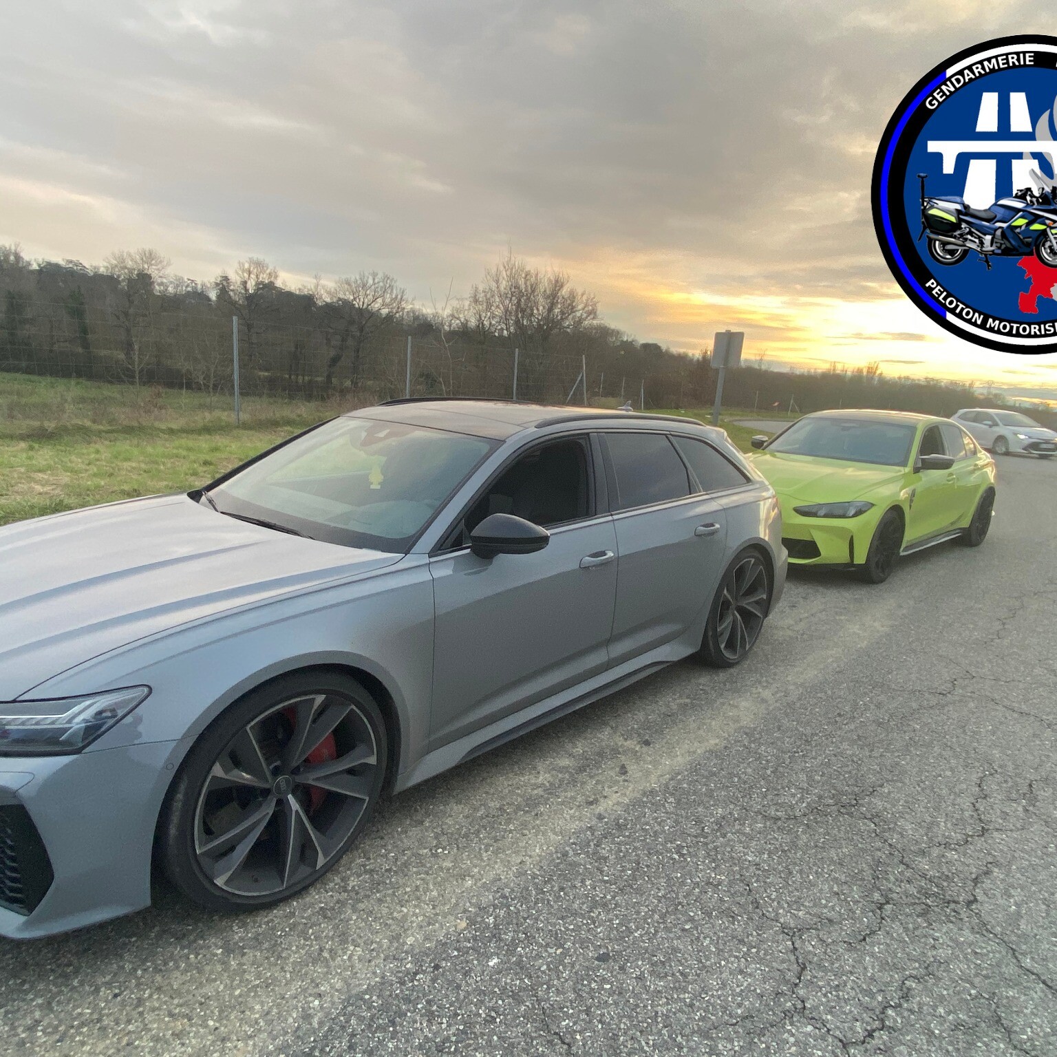 Audi RS 6 Avant BMW M3 Gendarmerie nationale