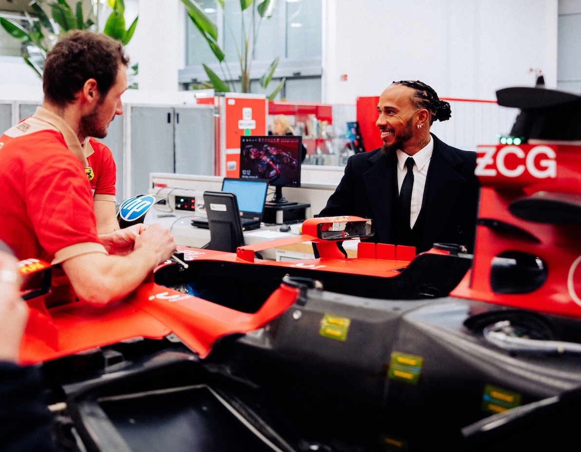 F1 : le premier jour de Lewis Hamilton chez Ferrari en images