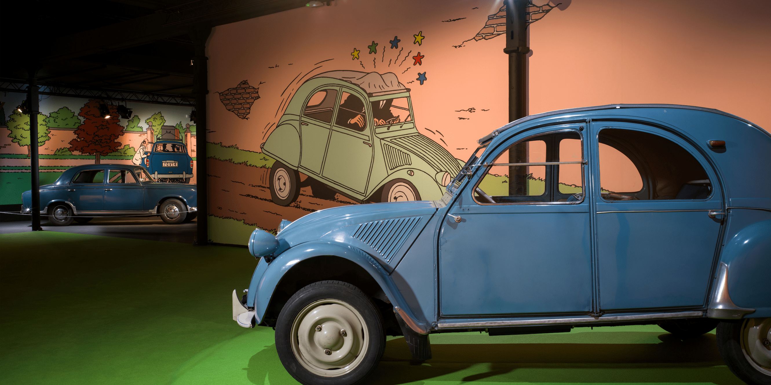 En voiture avec Tintin voitures Tintin
