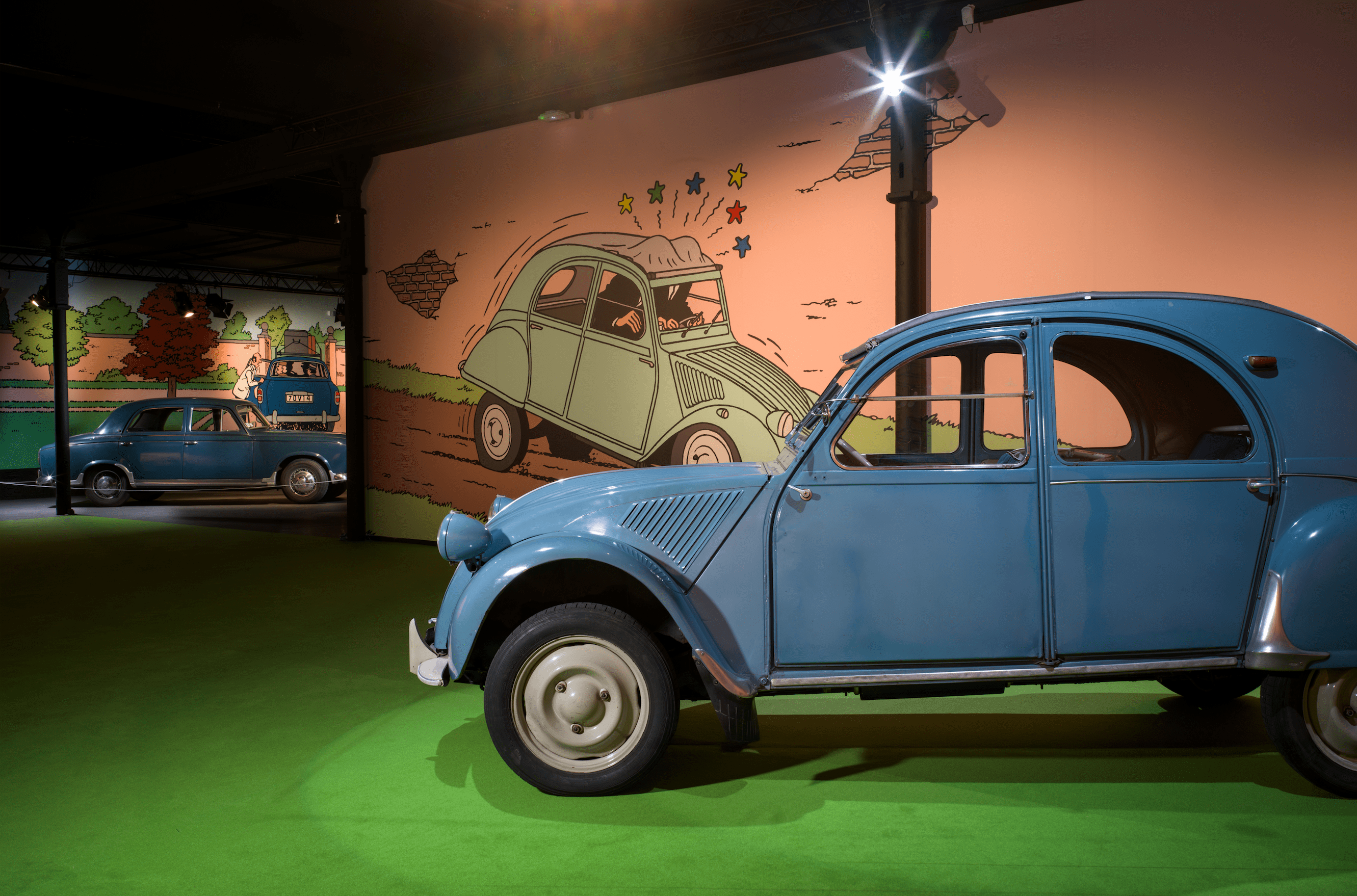 En voiture avec Tintin : exposition fascinante au Musée National de l’Automobile à Mulhouse