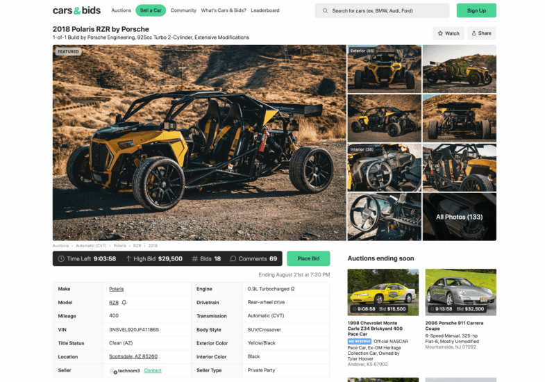  Polaris RZR XP Turbo S Porsche Engineering