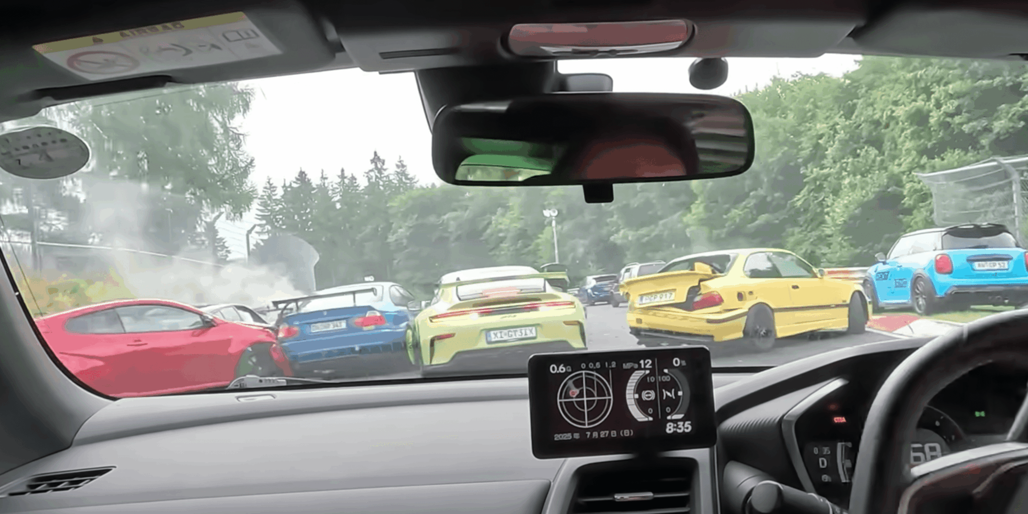 vidéo accident crash Nürburgring