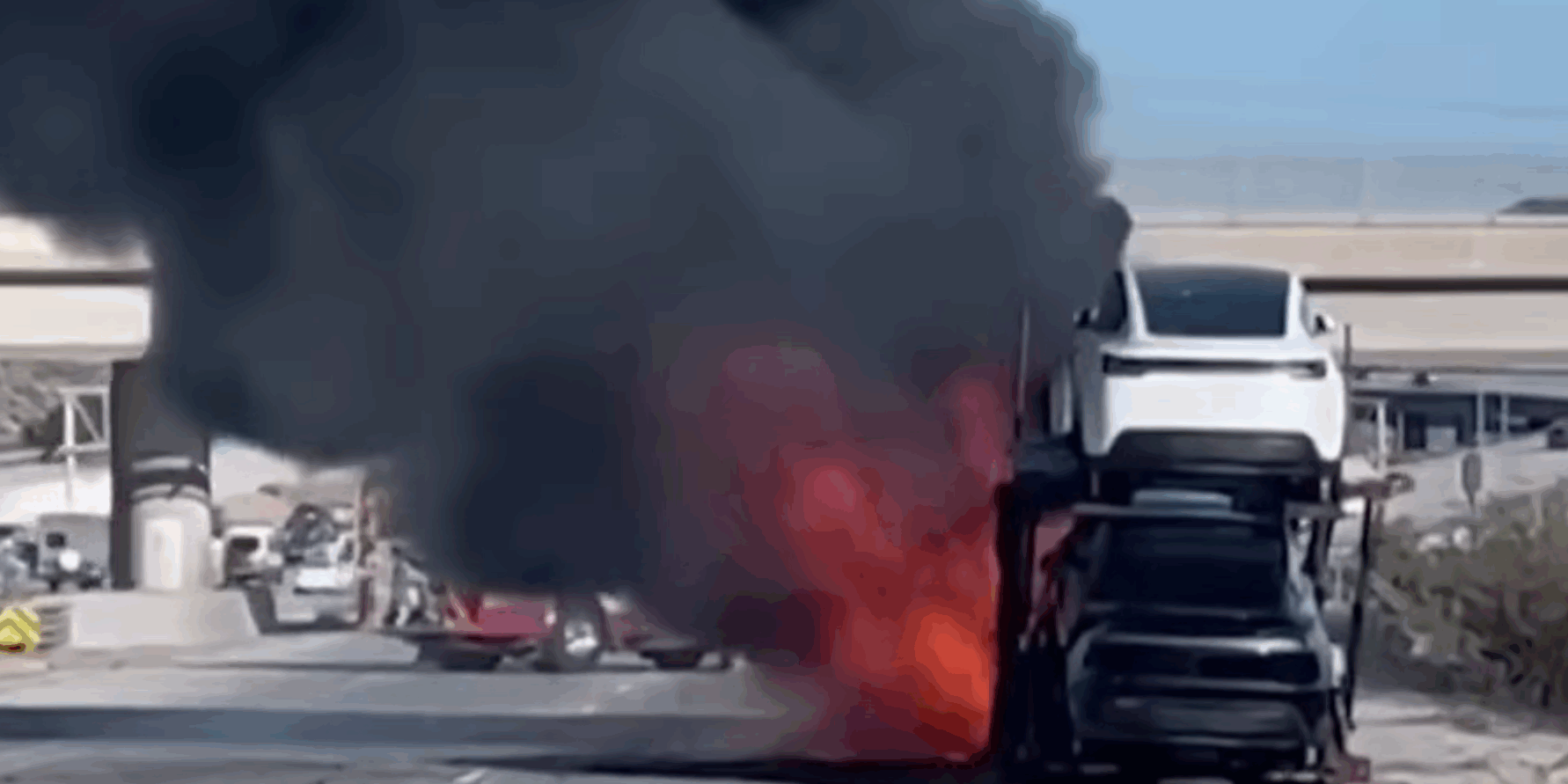 incendie voitures électriques Tesla