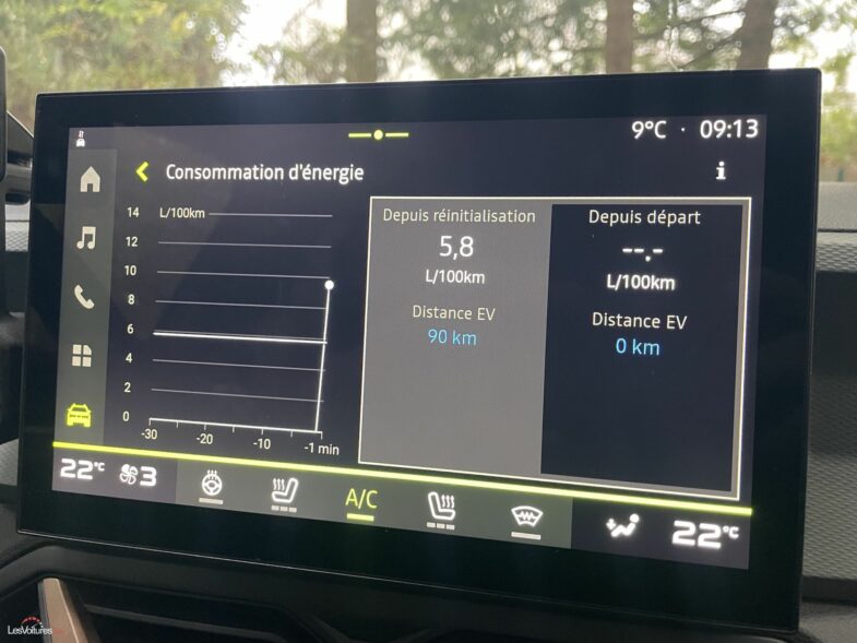 consommation Dacia Bigster Hybrid 155 Extreme