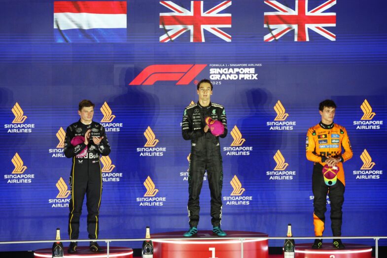 F1 Formule 1 GP de Singapour 2025 George Russell McLaren Racing