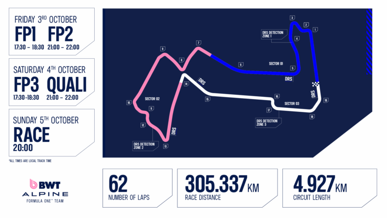 programme GP de Singapour 2025