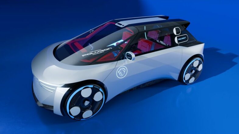 concept-car Peugeot Polygon Peugeot 208 électrique Peugeot e-208 GTi