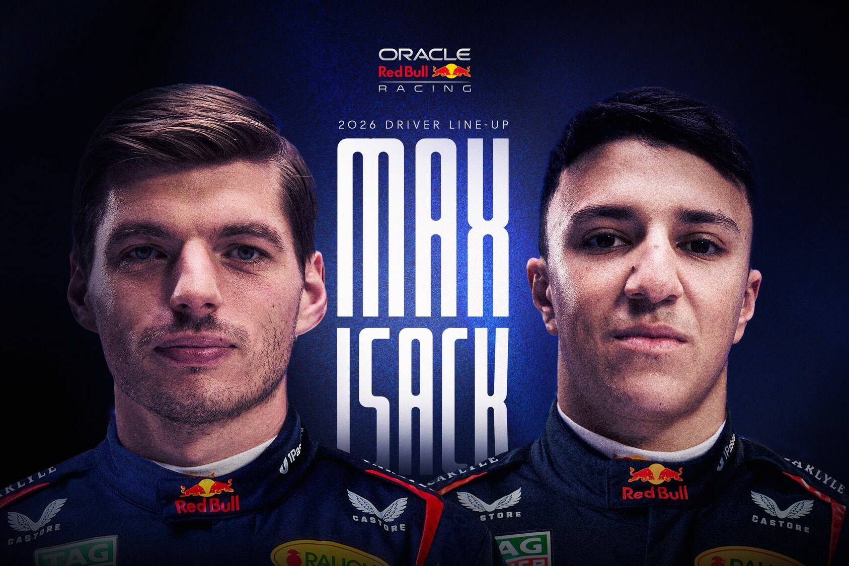 Isack Hadjar Red Bull Racing F1 2026 Max Verstappen
