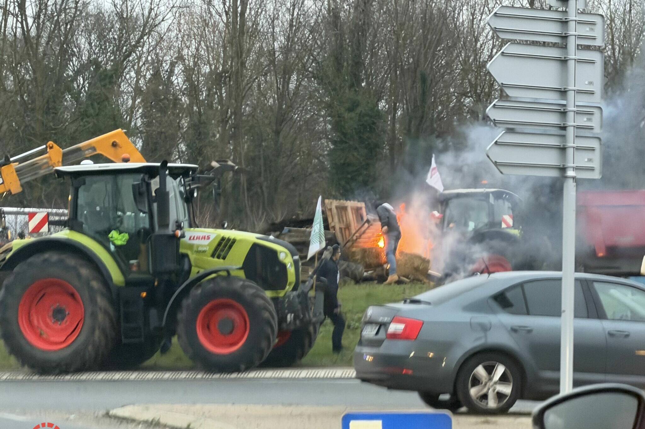 blocages agriculteurs routes Noël