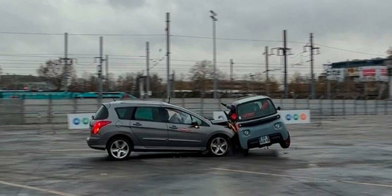 crash-test voitures sans permis Citroën Ami