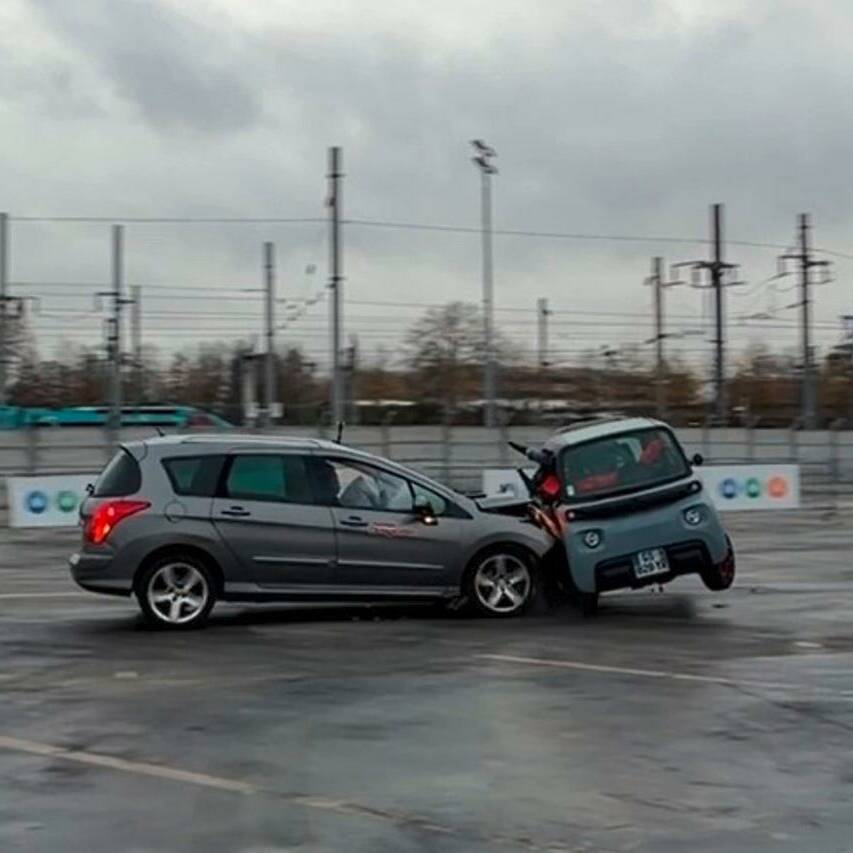 crash-test voitures sans permis Citroën Ami