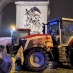 agriculteurs Paris blocage Paris tracteurs Arc de Triomphe tracteurs Paris