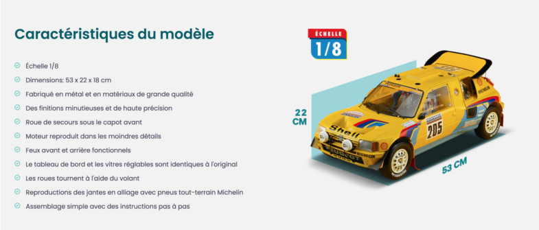 Peugeot 205 T16 Altaya Dakar 1987 205 Turbo 16 Grand Raid