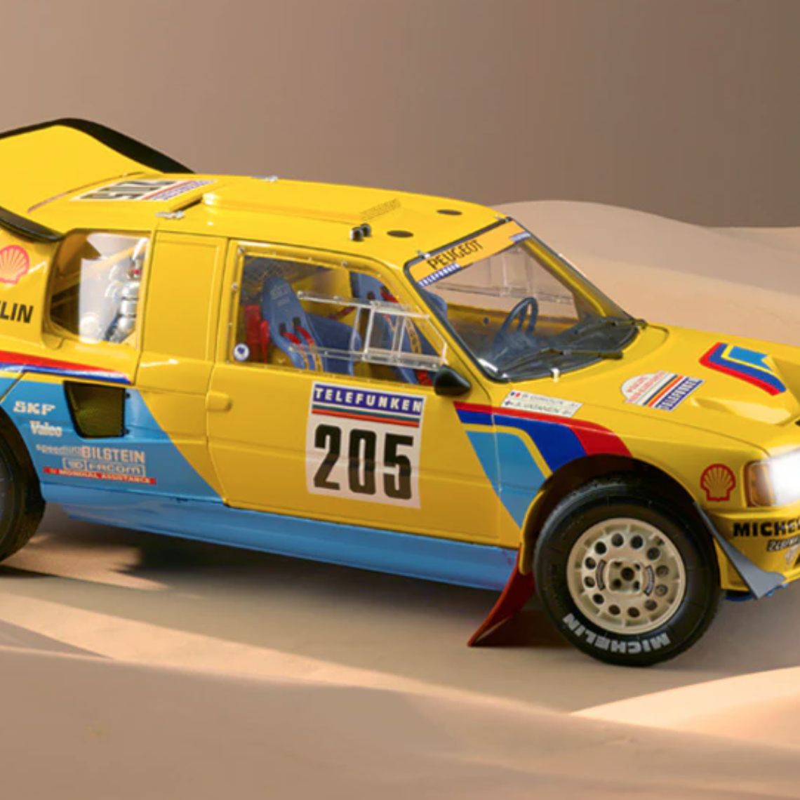 Peugeot 205 T16 Altaya Dakar 1987 205 Turbo 16 Grand Raid