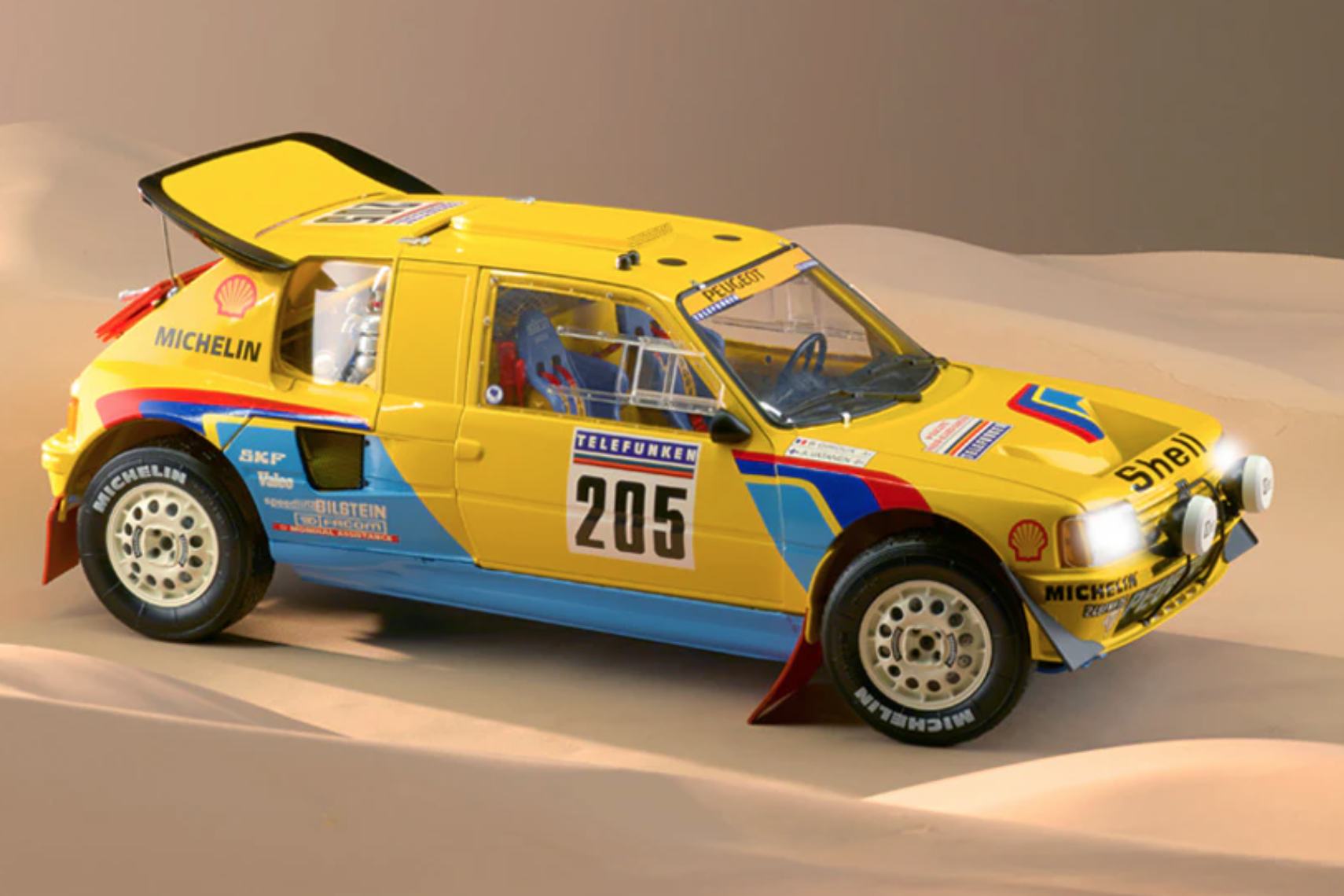 Peugeot 205 T16 Altaya Dakar 1987 205 Turbo 16 Grand Raid
