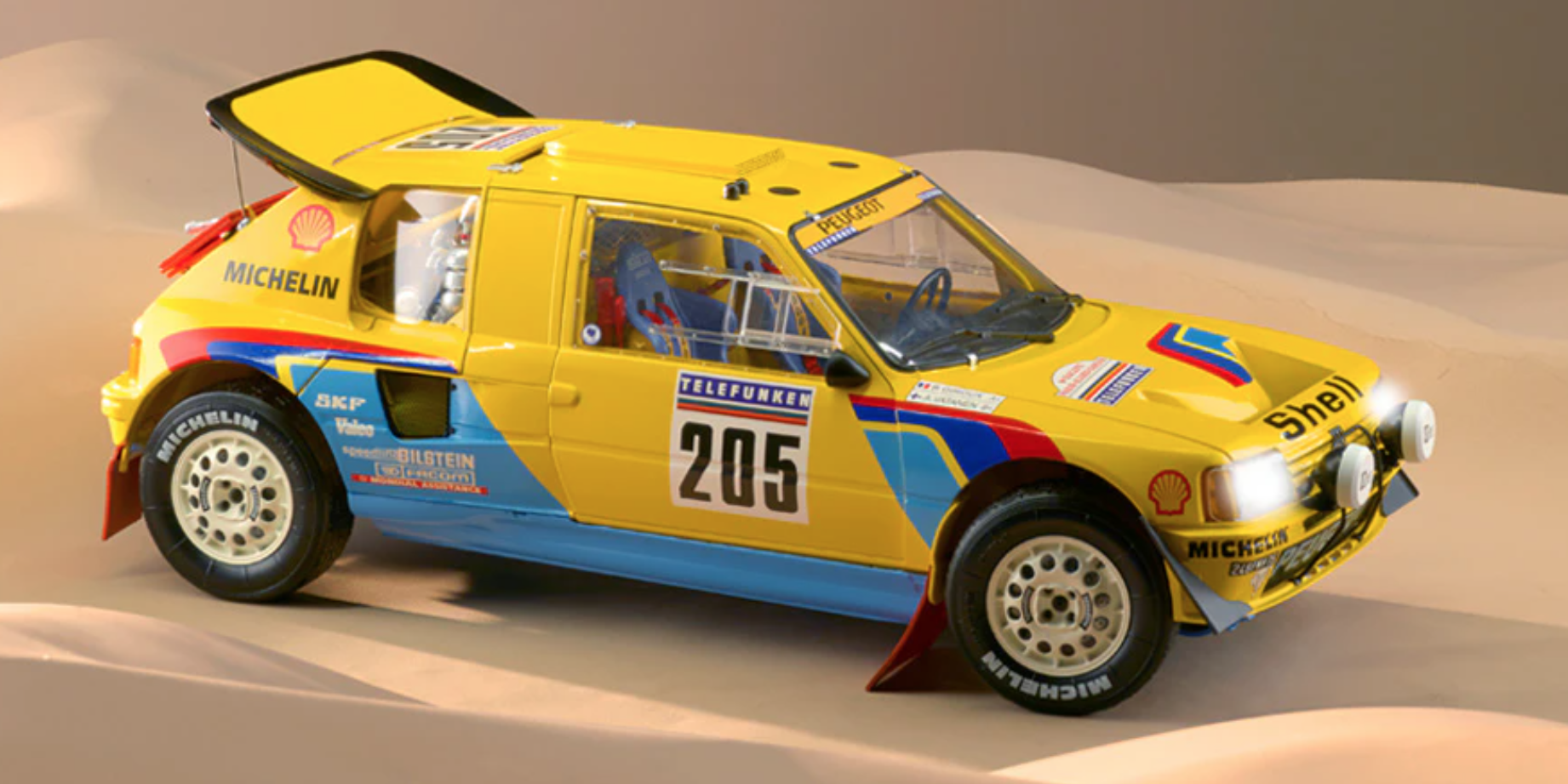 Peugeot 205 T16 Altaya Dakar 1987 205 Turbo 16 Grand Raid
