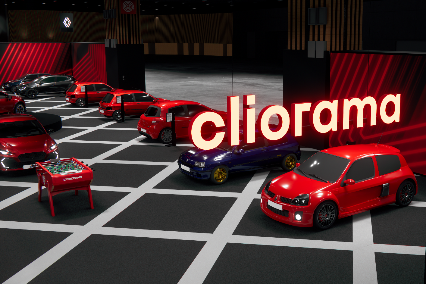Rétromobile Renault Clio Cliorama