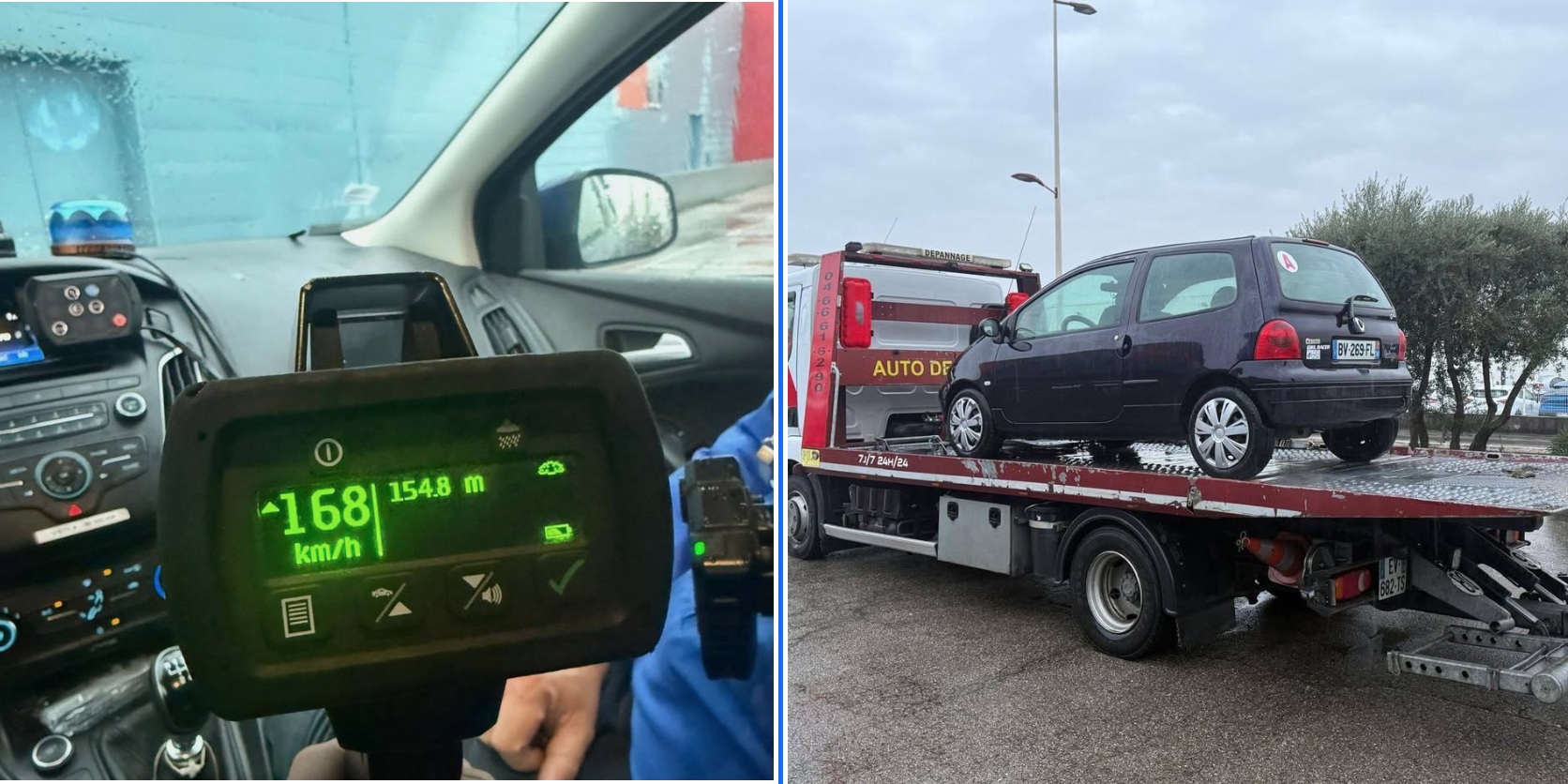 Gard excès de vitesse Renault Twingo I Gendarmerie du Gard