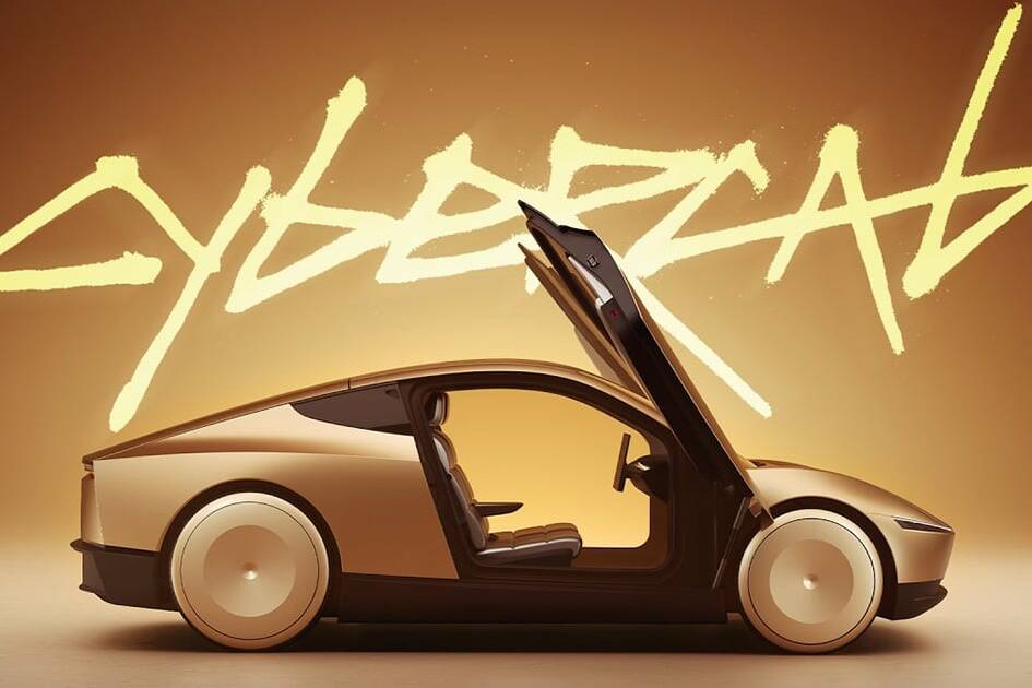 Tesla Cybercab robotaxis voitures électriques autonomes