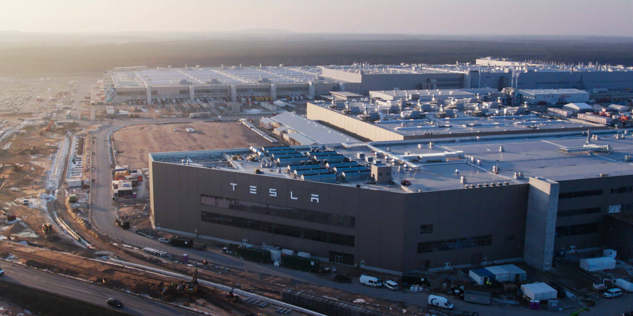 Gigafactory Tesla Berlin Allemagne voitures électriques
