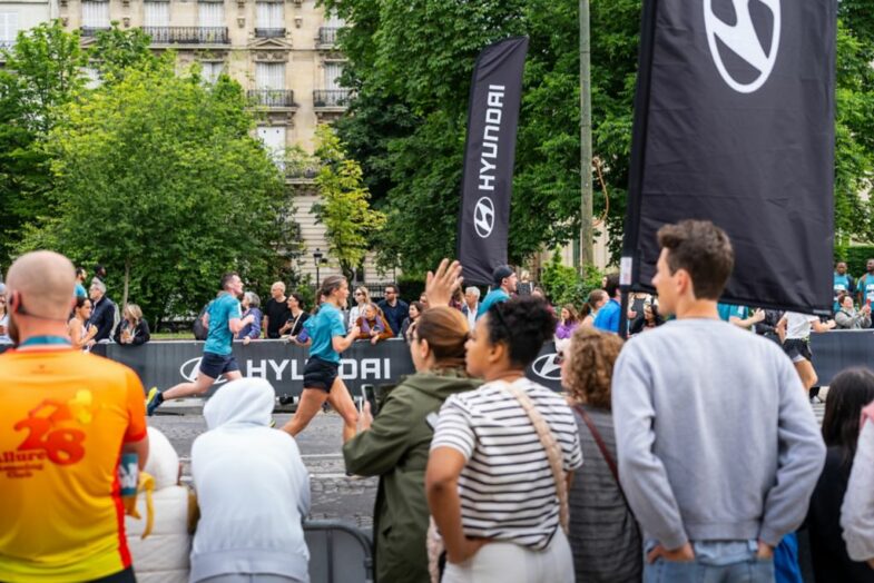 Hyundai Marathon de Paris Laure Manaudou running