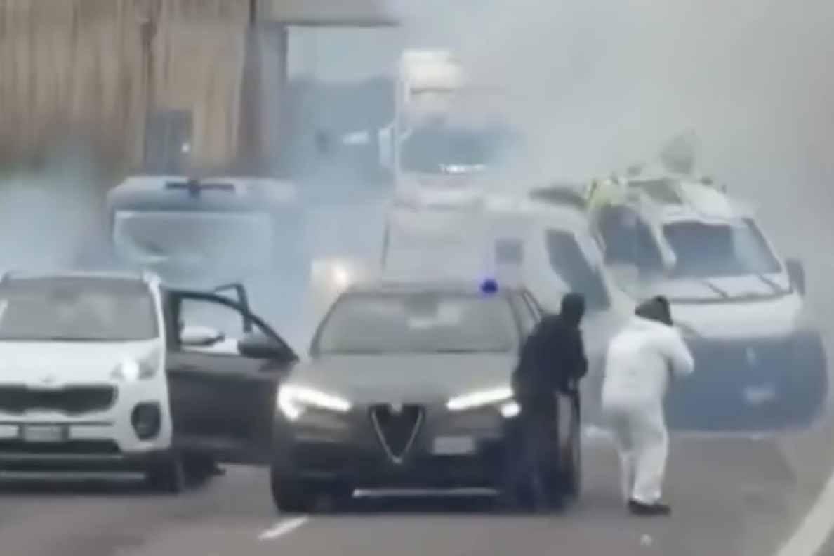 vidéo braquage fourgon blindé Italie