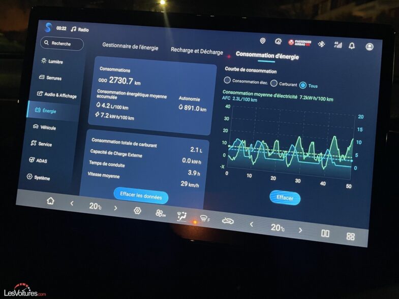 test essai consommation SUV BYD Sealion 5 DM-i Super Hybride Design