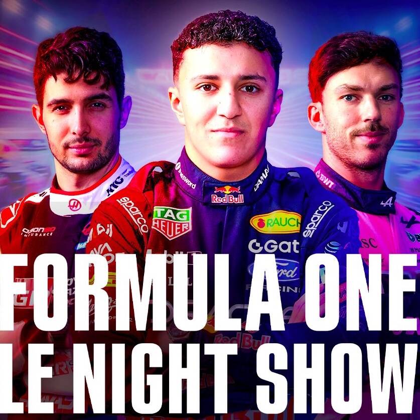 « Formula One – le Night Show » F1 Formule 1 Pierre Gasly Esteban Ocon Isack Hadjar