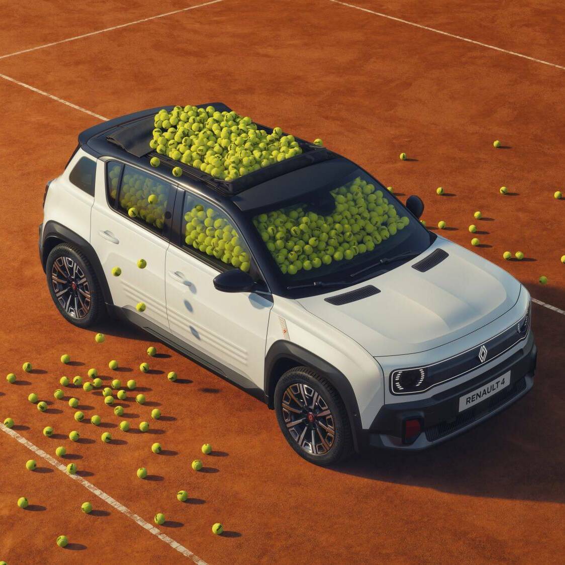 Renault 4 électrique Roland-Garros