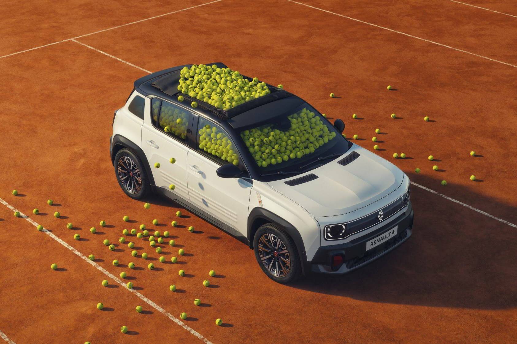 Renault 4 électrique Roland-Garros