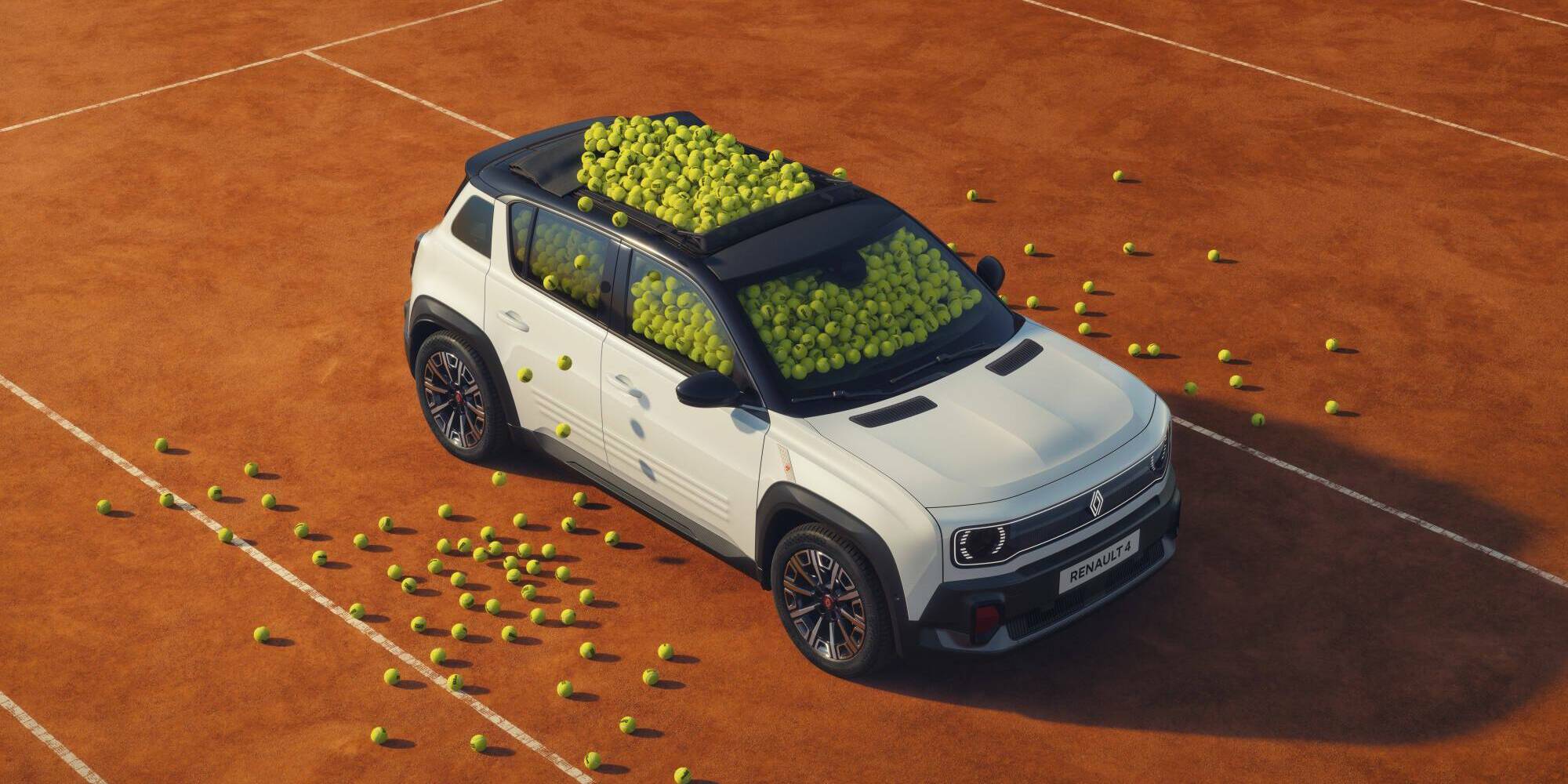 Renault 4 électrique Roland-Garros