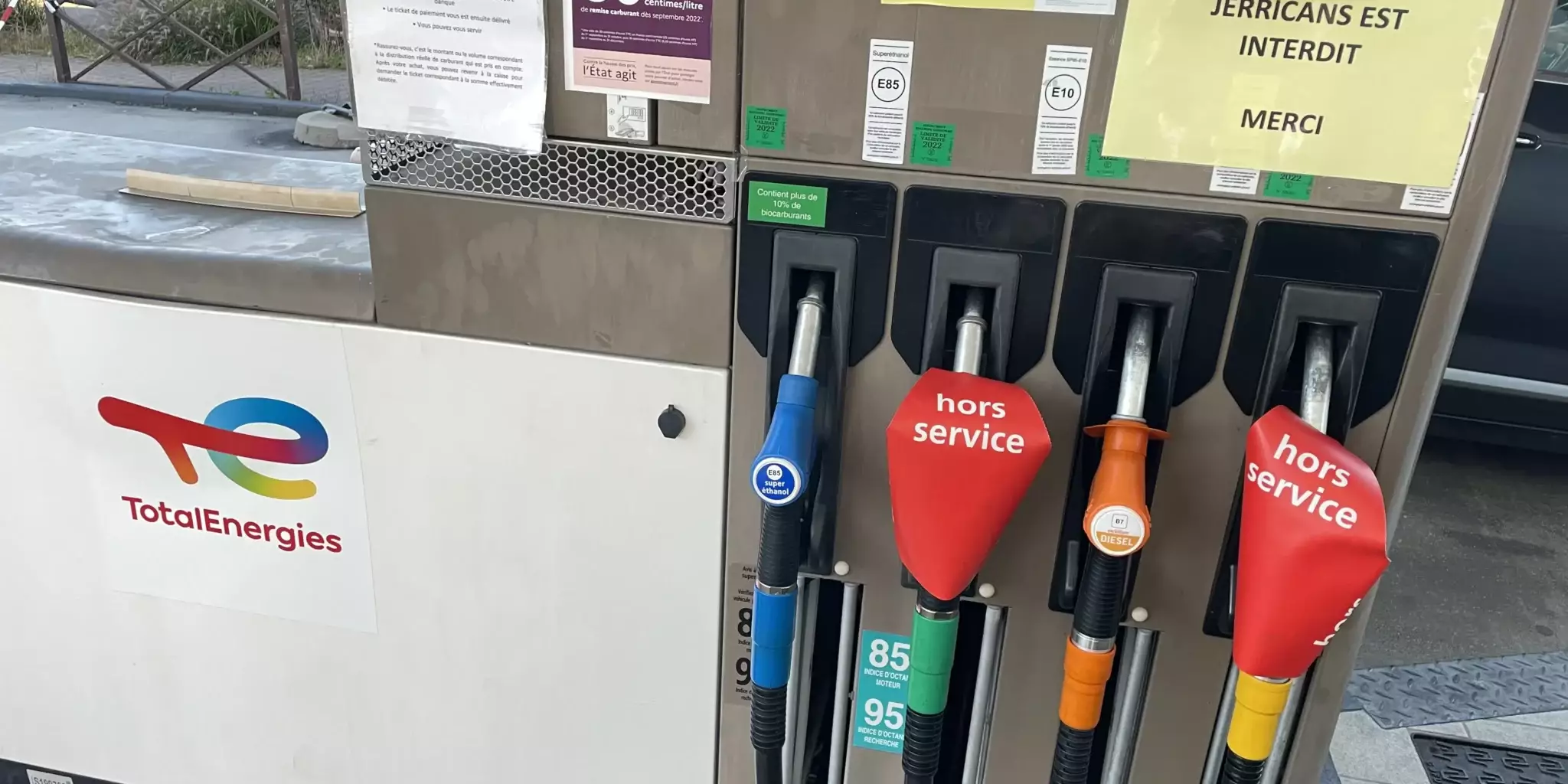 blocage prix des carburants totalenergies