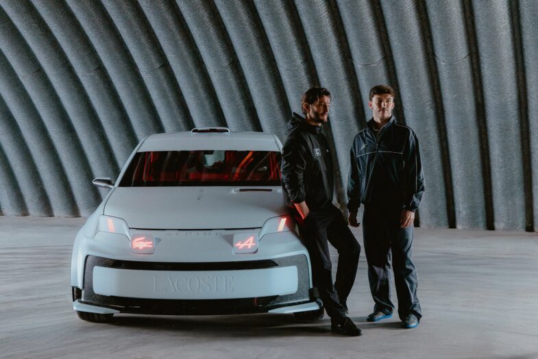 Pierre Niney Pierre Gasly Alpine A290 Lacoste Rallye